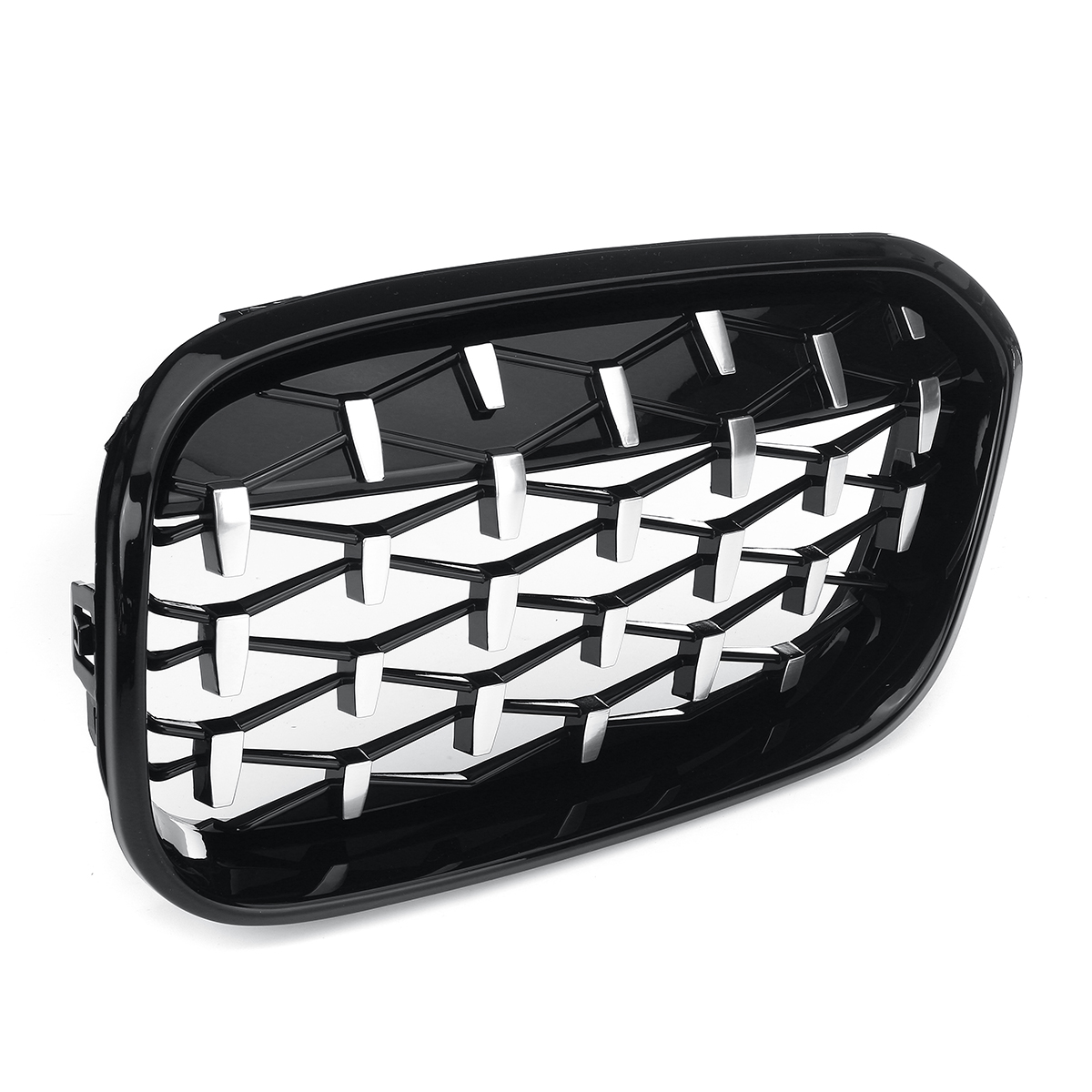 1-Pair-Glossy-Black-Chrome-Front-Kidney-Grille-Diamond-Style-For-BMW-F20-F21-1-Series-2015-2017-1789736