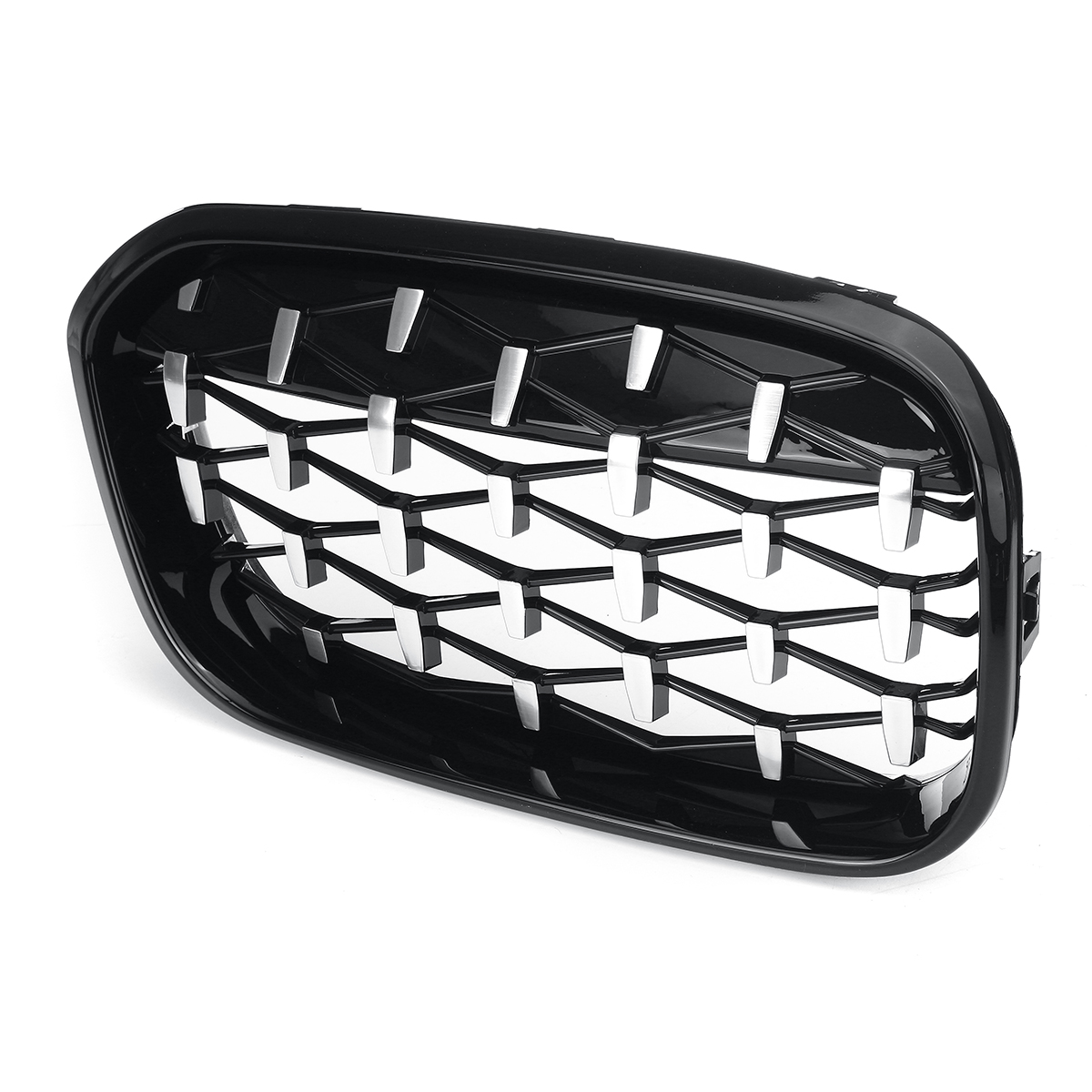 1-Pair-Glossy-Black-Chrome-Front-Kidney-Grille-Diamond-Style-For-BMW-F20-F21-1-Series-2015-2017-1789736