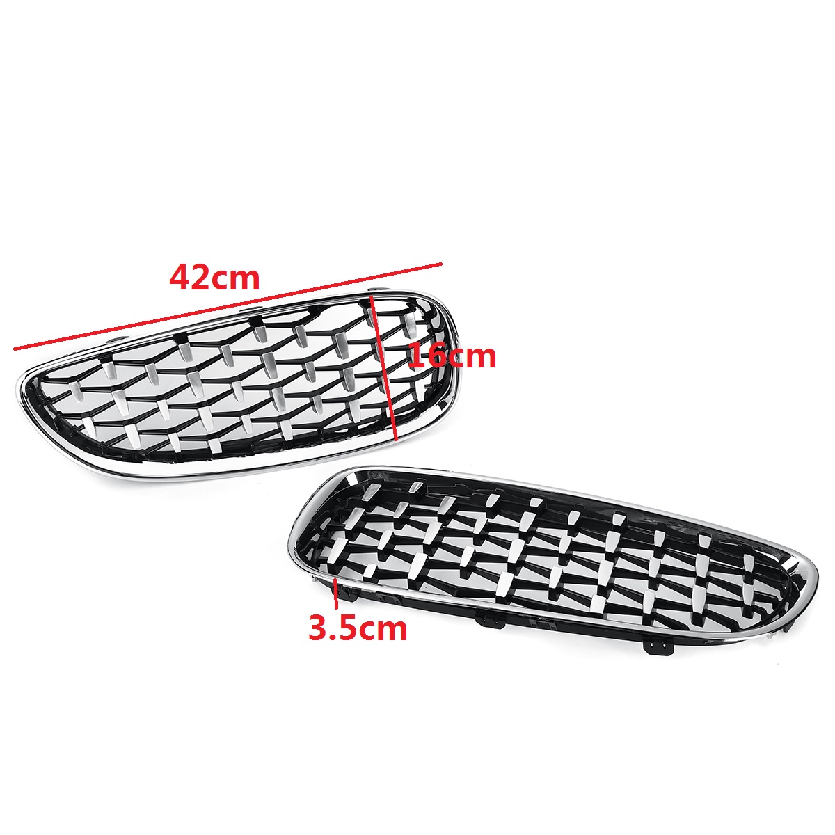 1Pair-Car-Decoration-Front-Bumper-Diamond-Grille-Grill-For-BMW-Z4-E89-2009-2016-1778840