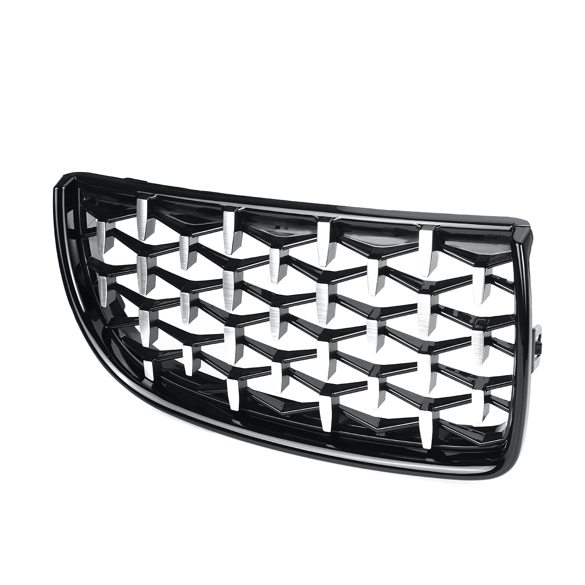 1Pair-Front-Kidney-Grill-Grilles-Diamond-Mesh-Upper-Hood-Eyelids-For-BMW-E90-E91-1763195