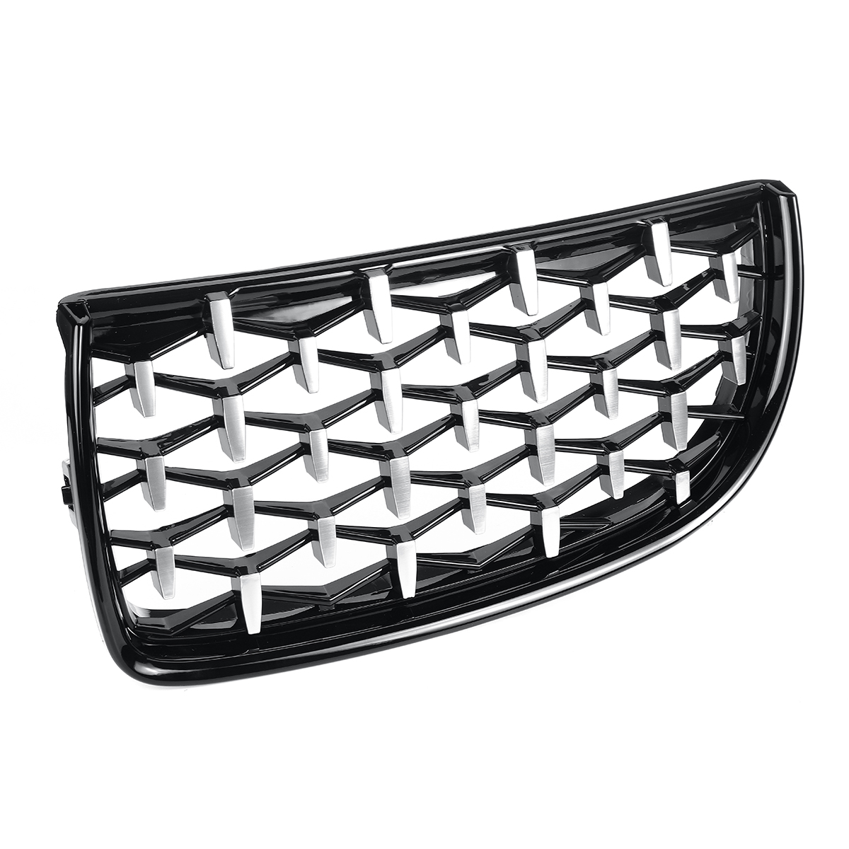 1Pair-Front-Kidney-Grill-Grilles-Diamond-Mesh-Upper-Hood-Eyelids-For-BMW-E90-E91-1763195