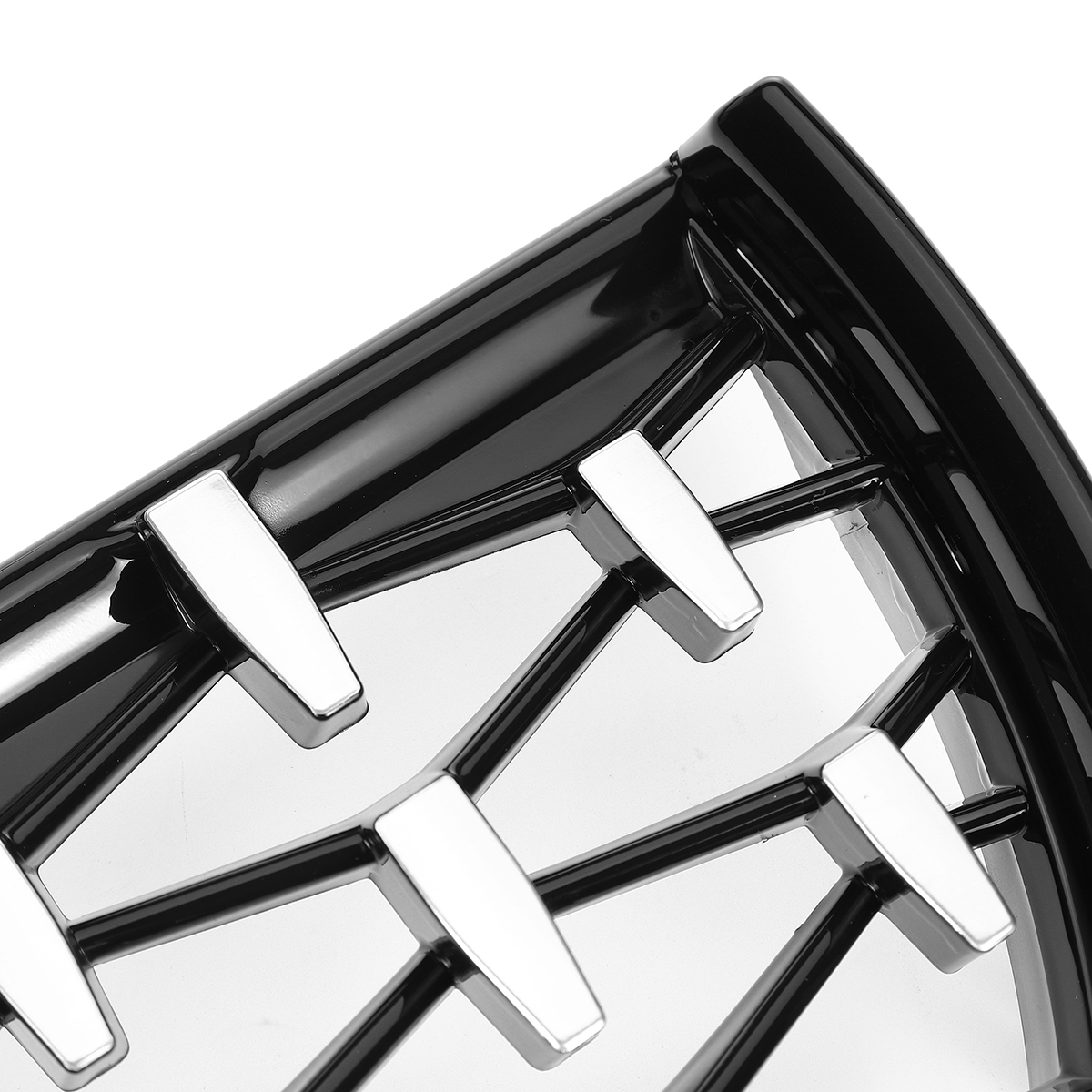 1Pair-Front-Kidney-Grill-Grilles-Diamond-Mesh-Upper-Hood-Eyelids-For-BMW-E90-E91-1763195