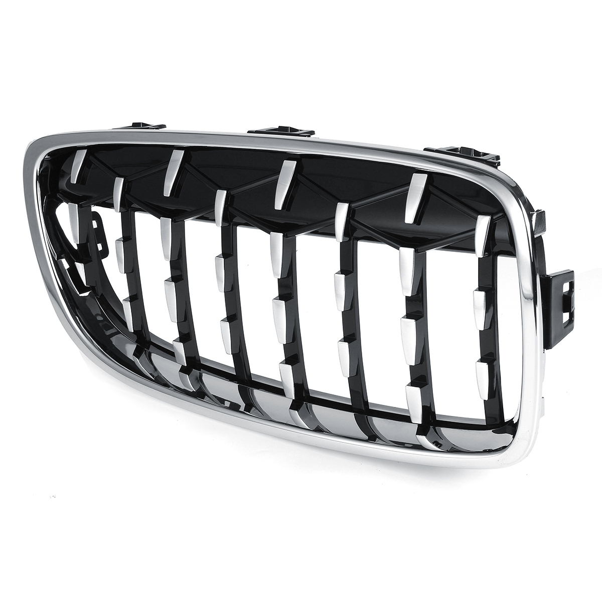 2PCS-Diamond-Front-Kidney-Grill-Grille-Chrome-For-BMW-M4-F32-F33-F82-F83-2013-2017-1778833
