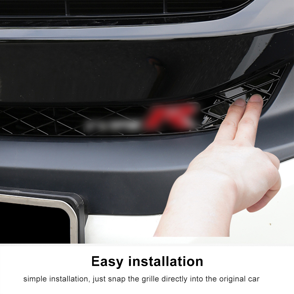 2PCS-Front-Bumper-Lower-Grille-Cover-Type-R-Style-For-Honda-Civic-2019-2020-1812763