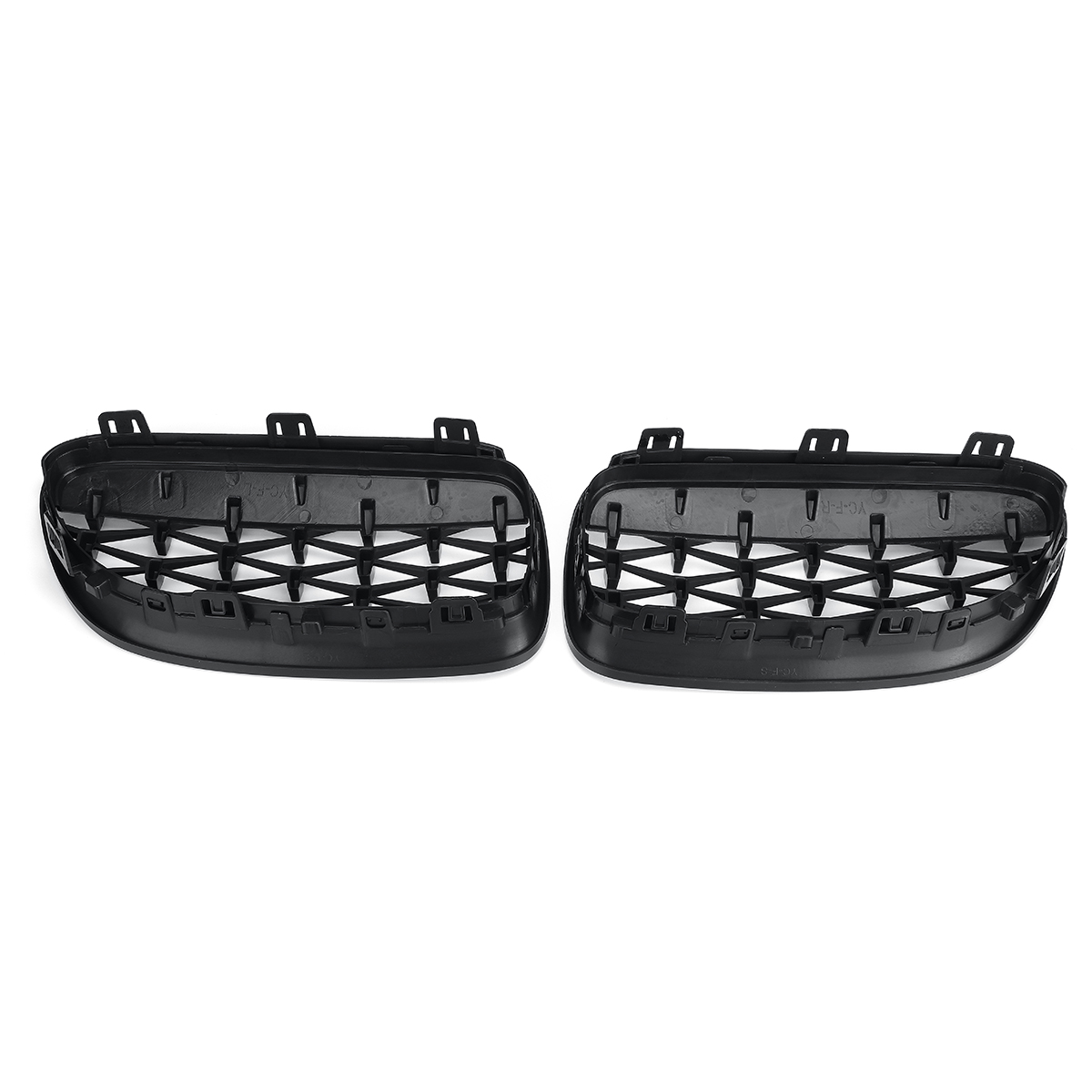 2PCS-Front-Grill-Grille-Gloss-Black-Diamond-Meteor-For-BMW-E92-E93-2010-2015-R-1781206