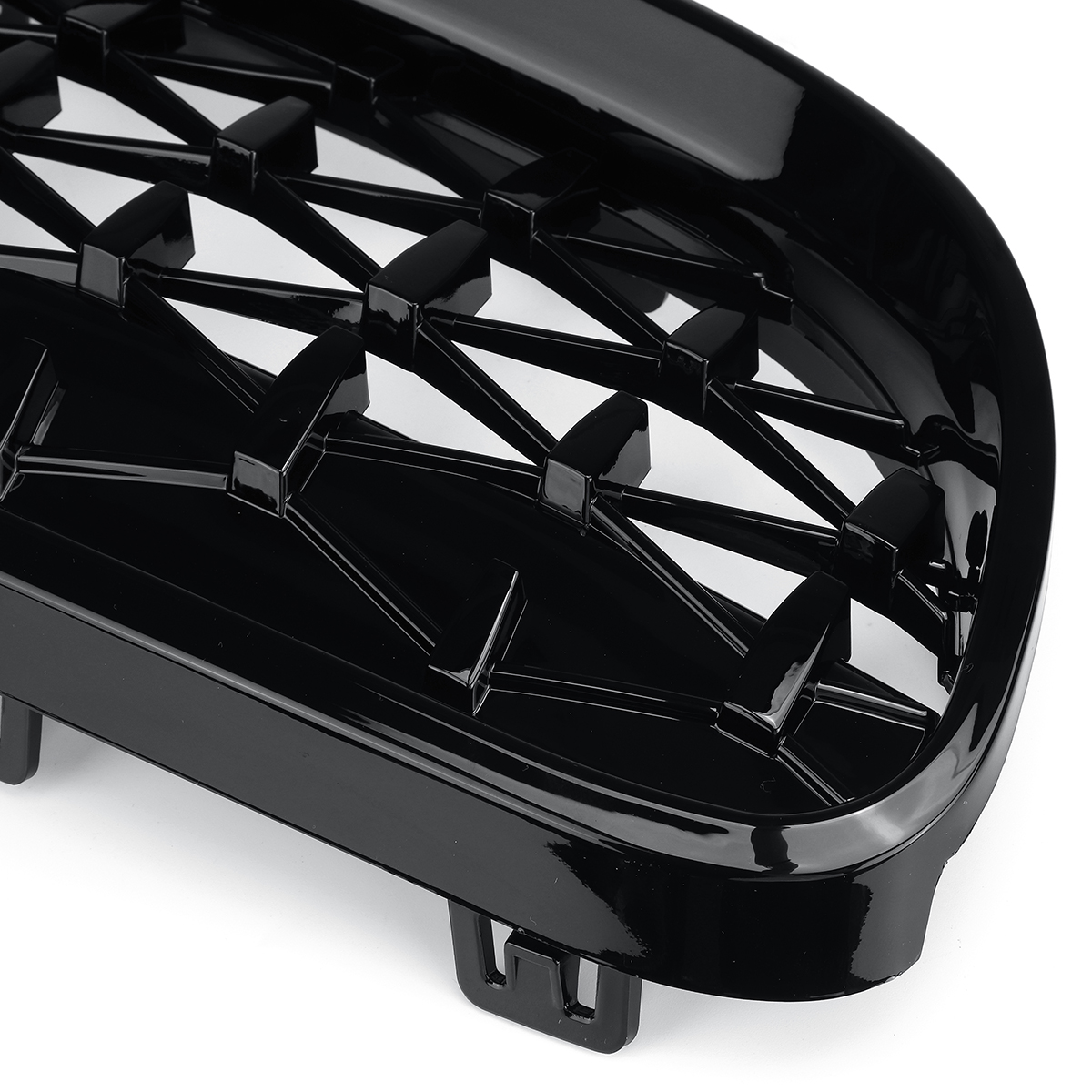 2PCS-Front-Grill-Grille-Gloss-Black-Diamond-Meteor-For-BMW-E92-E93-2010-2015-R-1781206