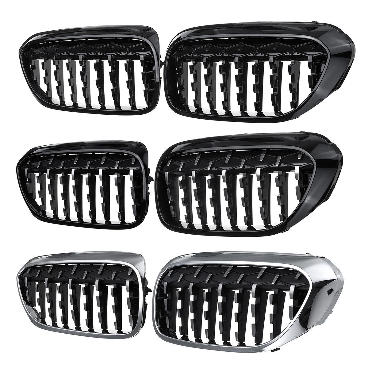 2PCS-Front-Grille-For-BMW-5-Series-G30-G31-G38-2017-51137390863-51137390864-51137390865-51137390866--1725935