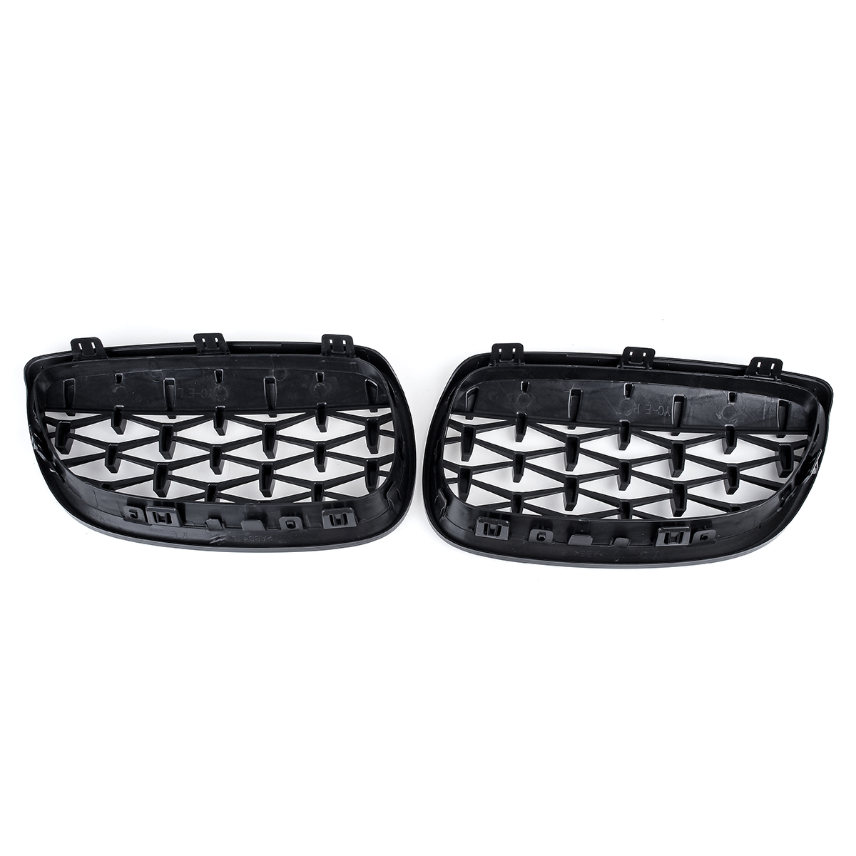 2PCS-Front-Grille-Girll-Black-Diamond-Meteor-For-BMW-3-Series-E90-E92-E93-2006-2010-1781211