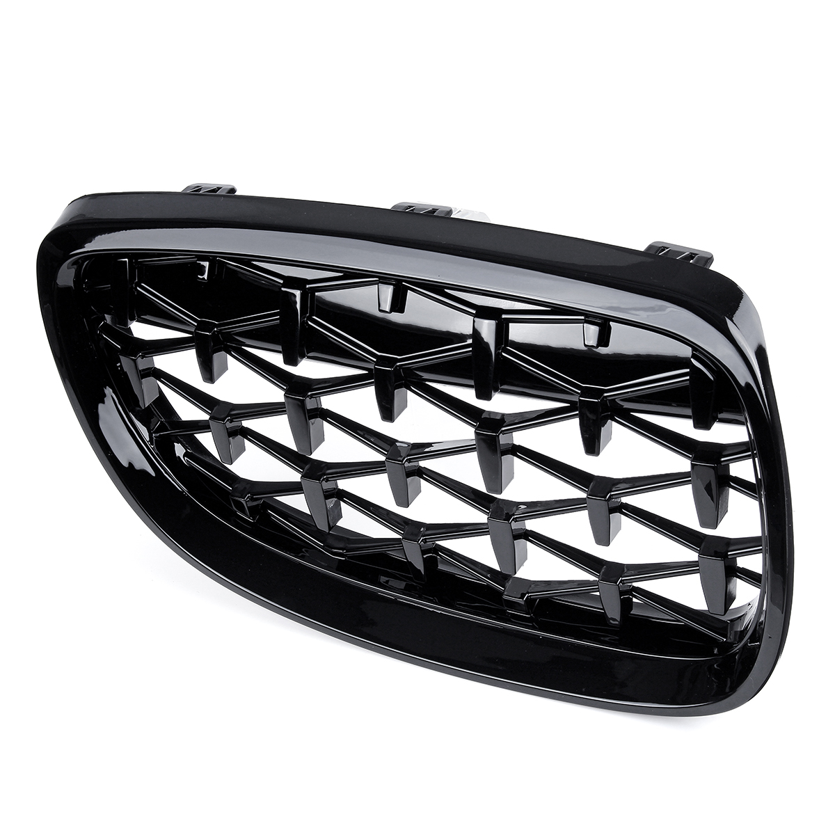 2PCS-Front-Grille-Girll-Black-Diamond-Meteor-For-BMW-3-Series-E90-E92-E93-2006-2010-1781211