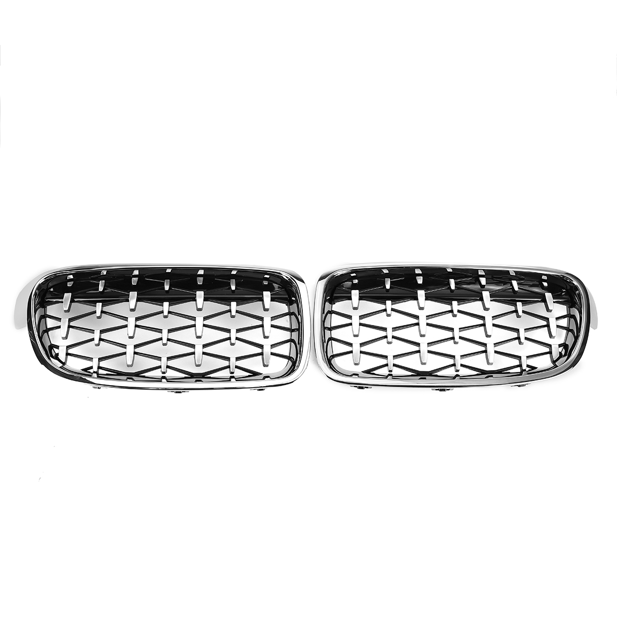 2PCS-Front-Kidney-Grill-Grille-Diamond-Chrome-For-BMW-3-Series-F30-F35-F80-2011-2019-1778831