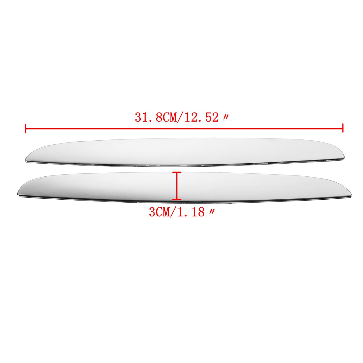 2PCS-LR-Chrome-Trims-Above-Kidney-Grille-For-BMW-E90-E91-325i-330i-328i-1811907