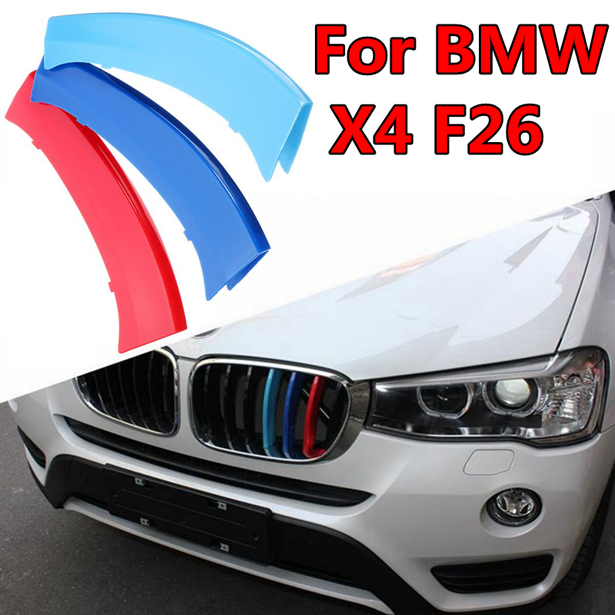 3pcs-Tricolor-Plastic-Front-Center-Grille-Cover-Trim-For-BMW-X4-F26-2014-2015-1426779