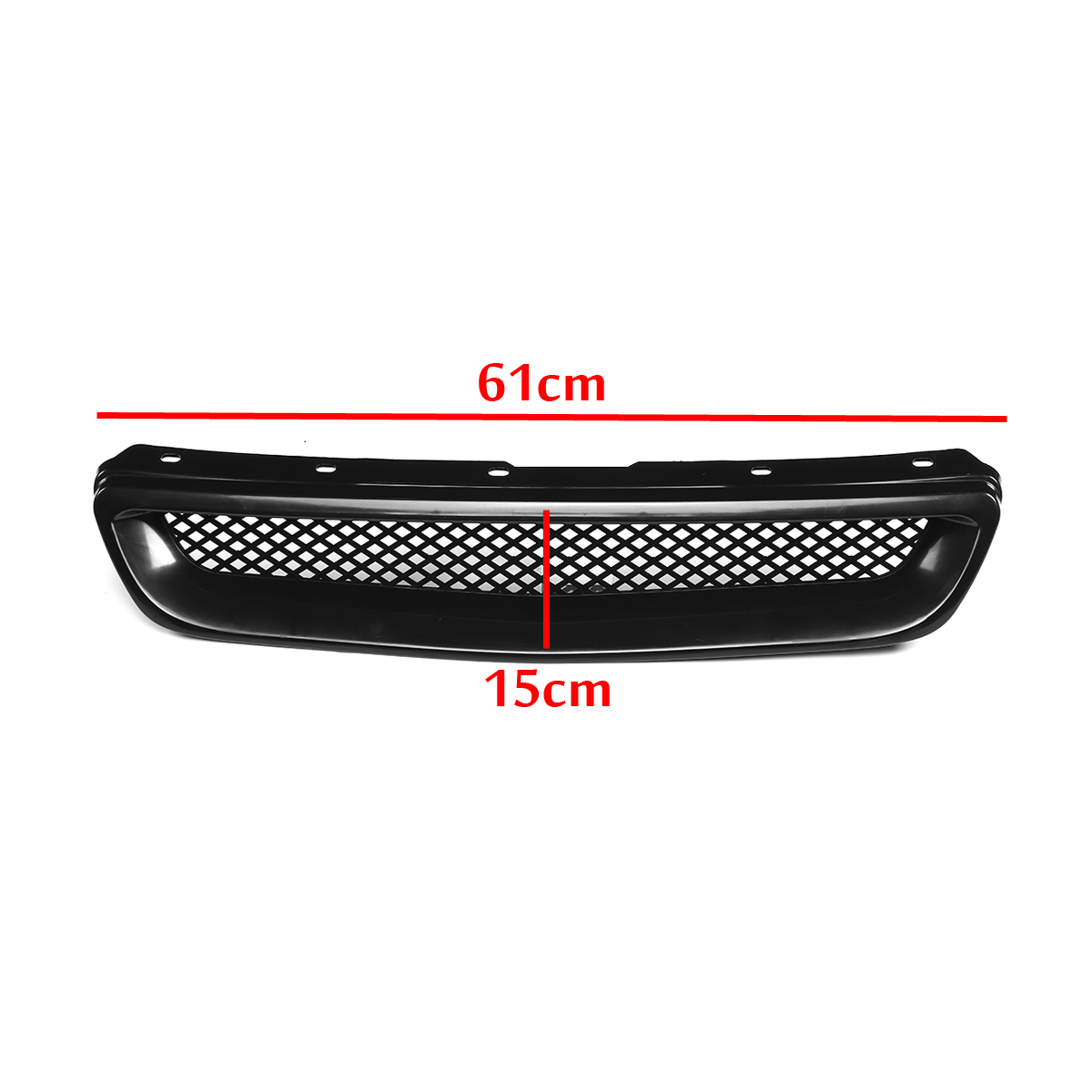 ABS-Front-Hood-Grill-Grille-For-Honda-Civic-1996-1998-JDM-T-R-Style-1680964