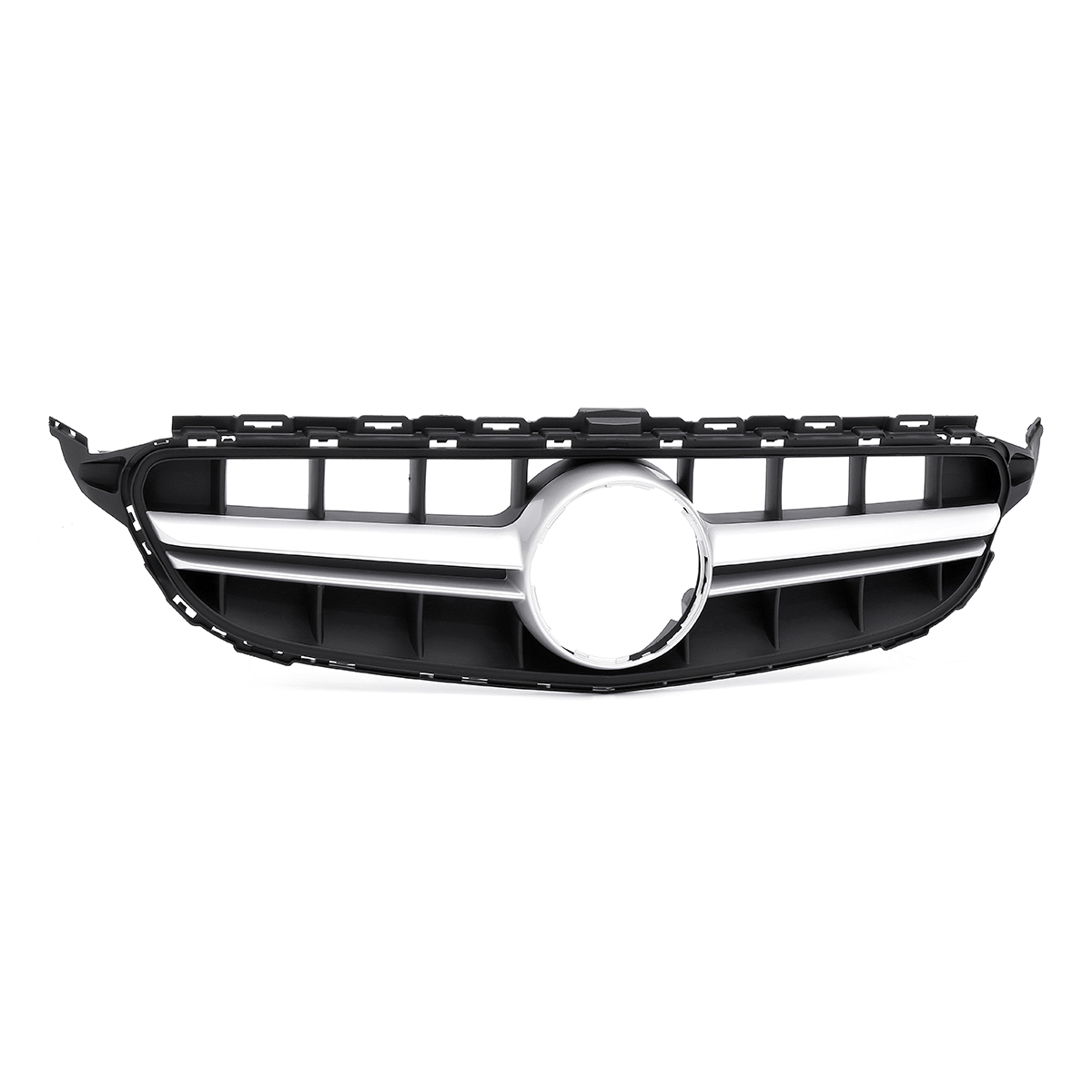 AMG-Style-Silver-Front-Grille-Grill-Without-Camera-For-Mercedes-Benz-C-Class-W205-C200-C250-C300-C35-1556095