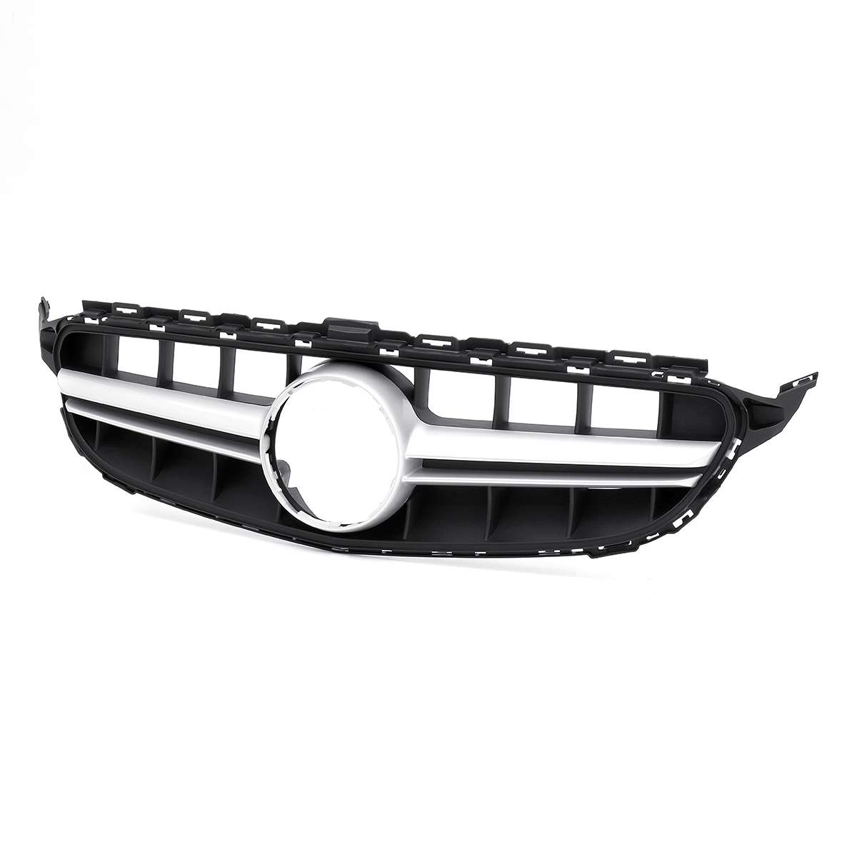 AMG-Style-Silver-Front-Grille-Grill-Without-Camera-For-Mercedes-Benz-C-Class-W205-C200-C250-C300-C35-1556095