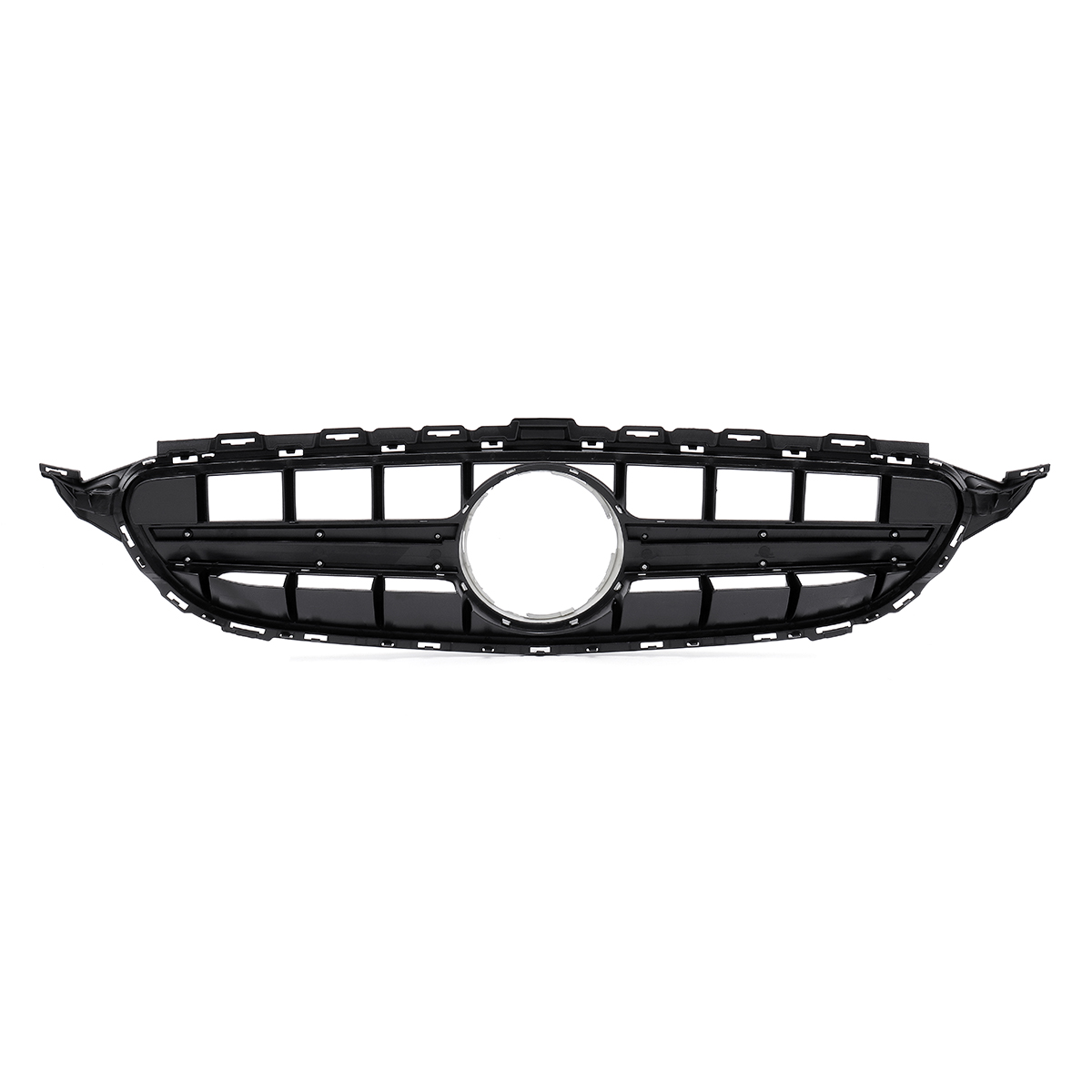 AMG-Style-Silver-Front-Grille-Grill-Without-Camera-For-Mercedes-Benz-C-Class-W205-C200-C250-C300-C35-1556095