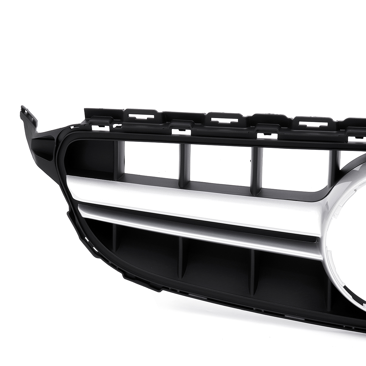 AMG-Style-Silver-Front-Grille-Grill-Without-Camera-For-Mercedes-Benz-C-Class-W205-C200-C250-C300-C35-1556095