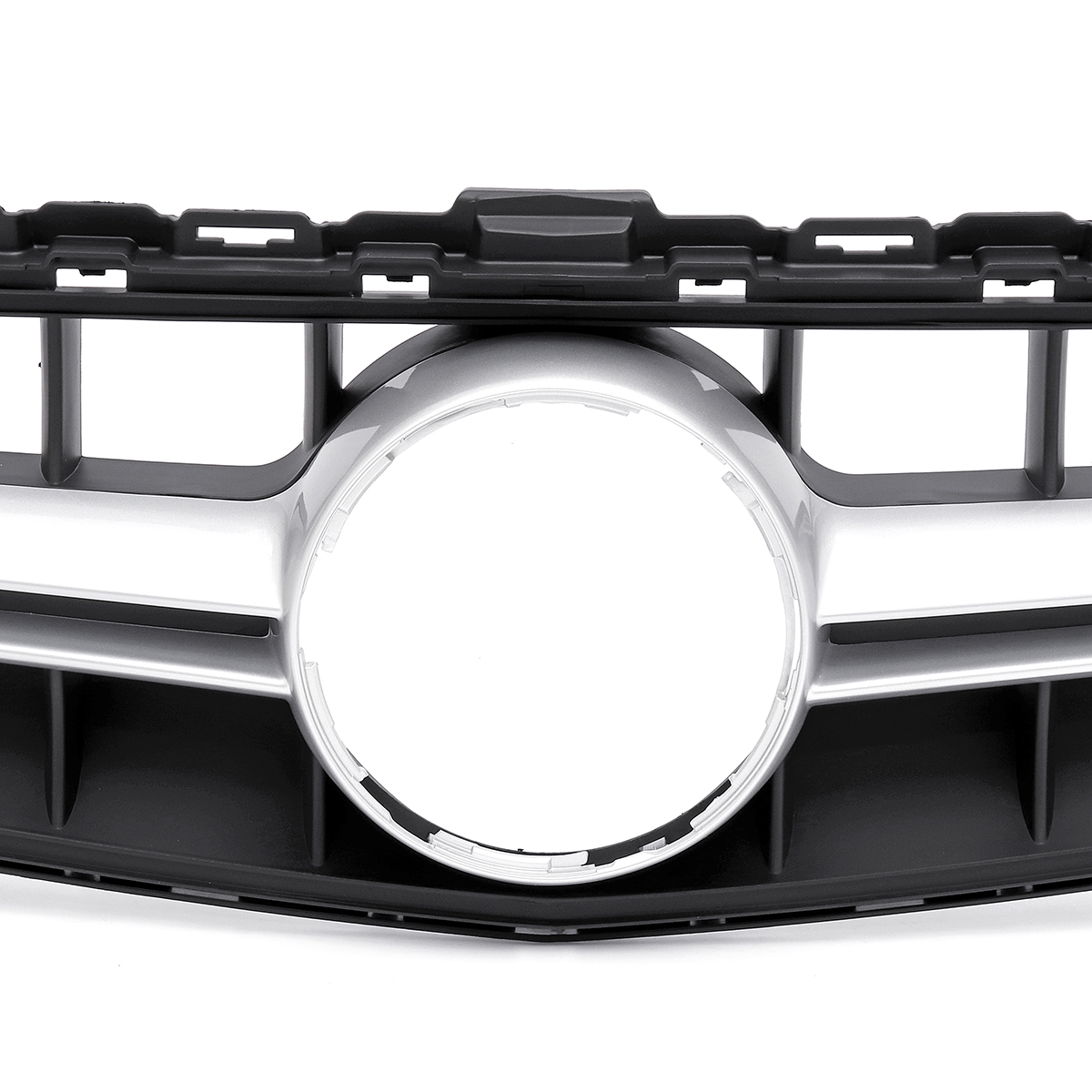 AMG-Style-Silver-Front-Grille-Grill-Without-Camera-For-Mercedes-Benz-C-Class-W205-C200-C250-C300-C35-1556095