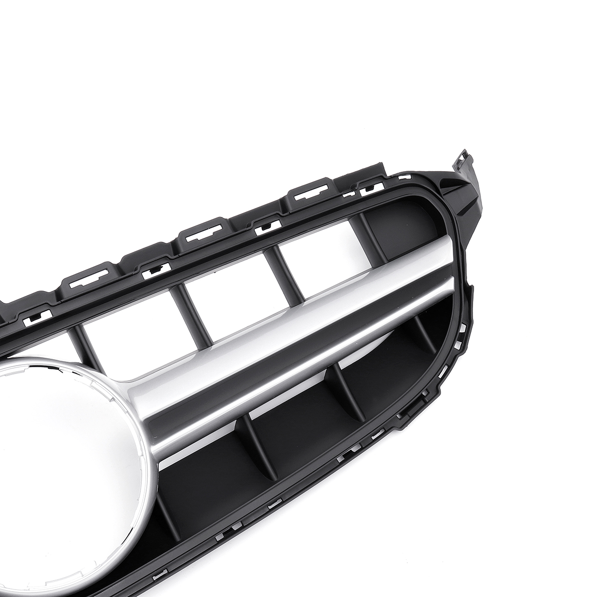 AMG-Style-Silver-Front-Grille-Grill-Without-Camera-For-Mercedes-Benz-C-Class-W205-C200-C250-C300-C35-1556095