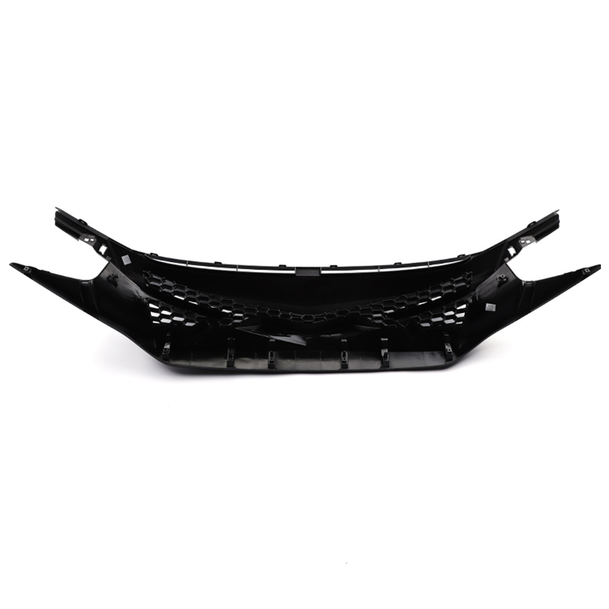 Battle-Style-Out-Front-Hood-Grille-For-16-19-Civic-10TH-GEN-GLOSS-BLK-JDM-1530822