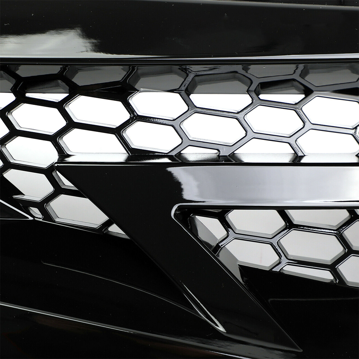 Battle-Style-Out-Front-Hood-Grille-For-16-19-Civic-10TH-GEN-GLOSS-BLK-JDM-1530822