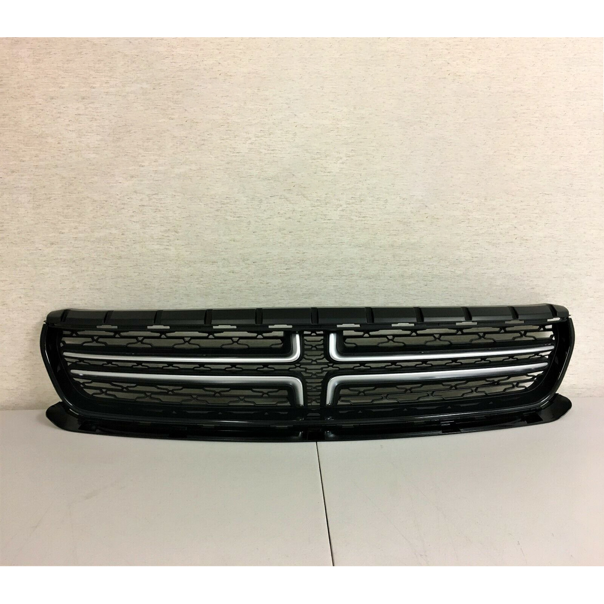 Black--Silver-ABS-Front-Upper-Bumper-Grill-Grille-For-Dodge-Charger-2015-2018-1537690