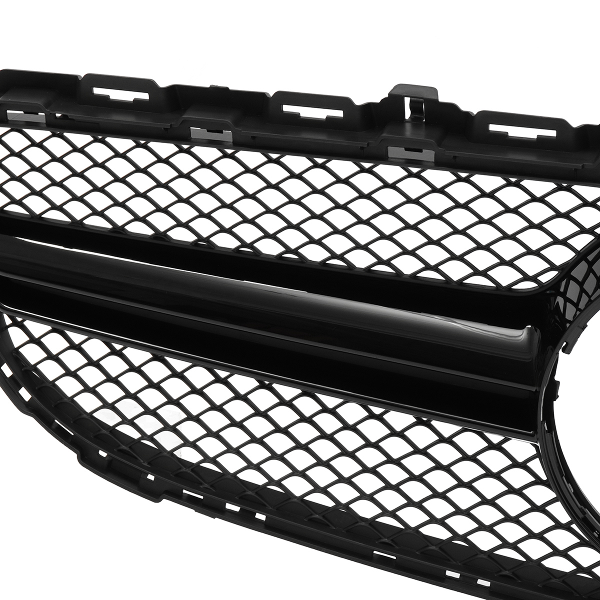 Black-AMG-C63-Style-Grill-Grille-For-Mercedes-Benz-W205-C250-C350-15-18-With-Camera-1535368