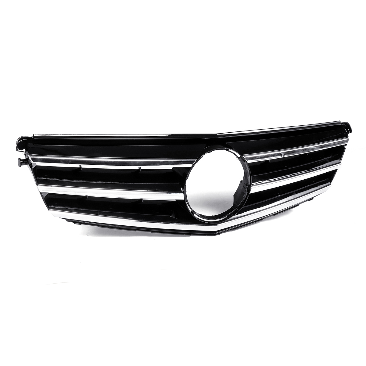 Black-Car-Front-Upper-Grille-Grill-For-Mercedes-Benz-C-Class-W204-C180-C200-C300-C350-2008-2014-1569044