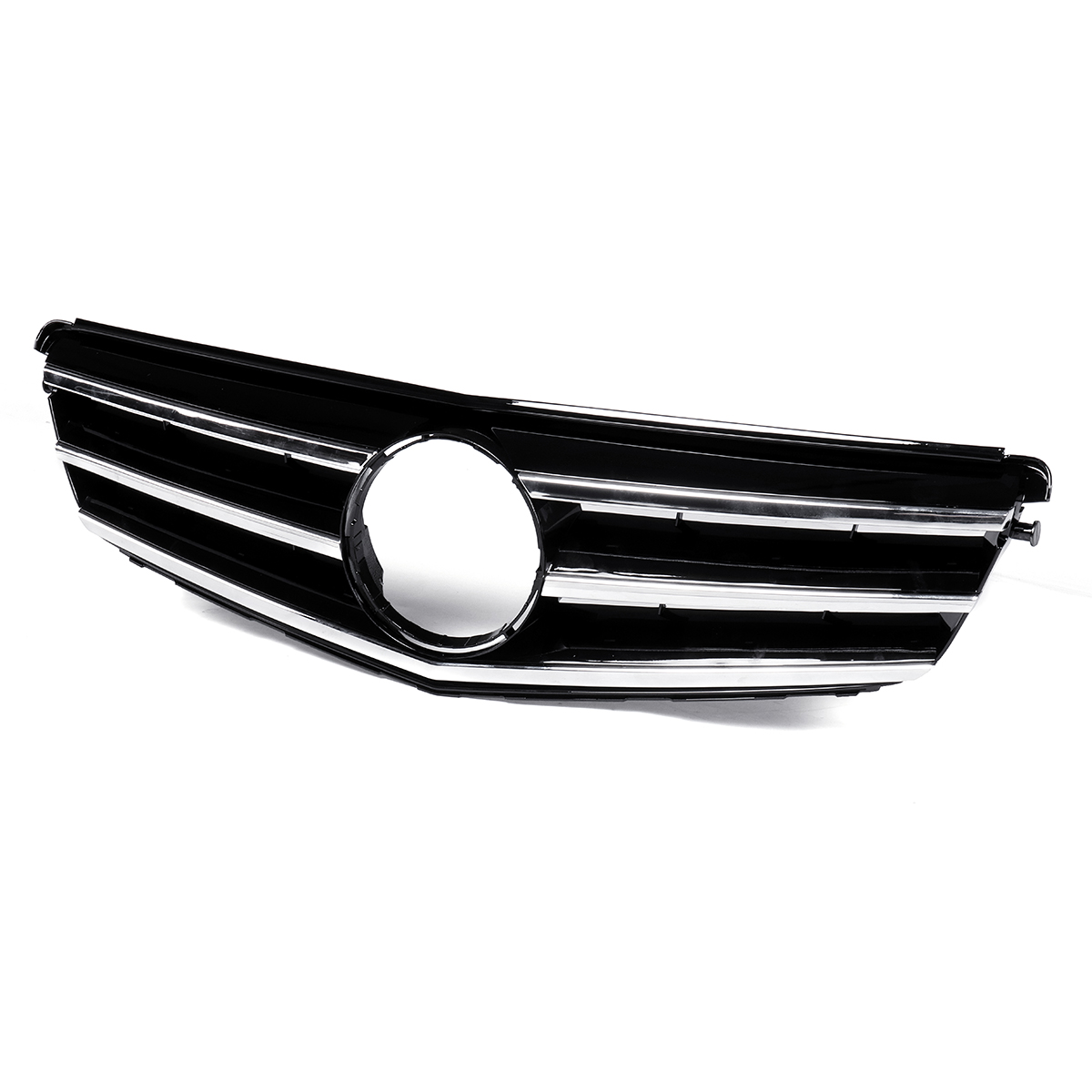 Black-Car-Front-Upper-Grille-Grill-For-Mercedes-Benz-C-Class-W204-C180-C200-C300-C350-2008-2014-1569044