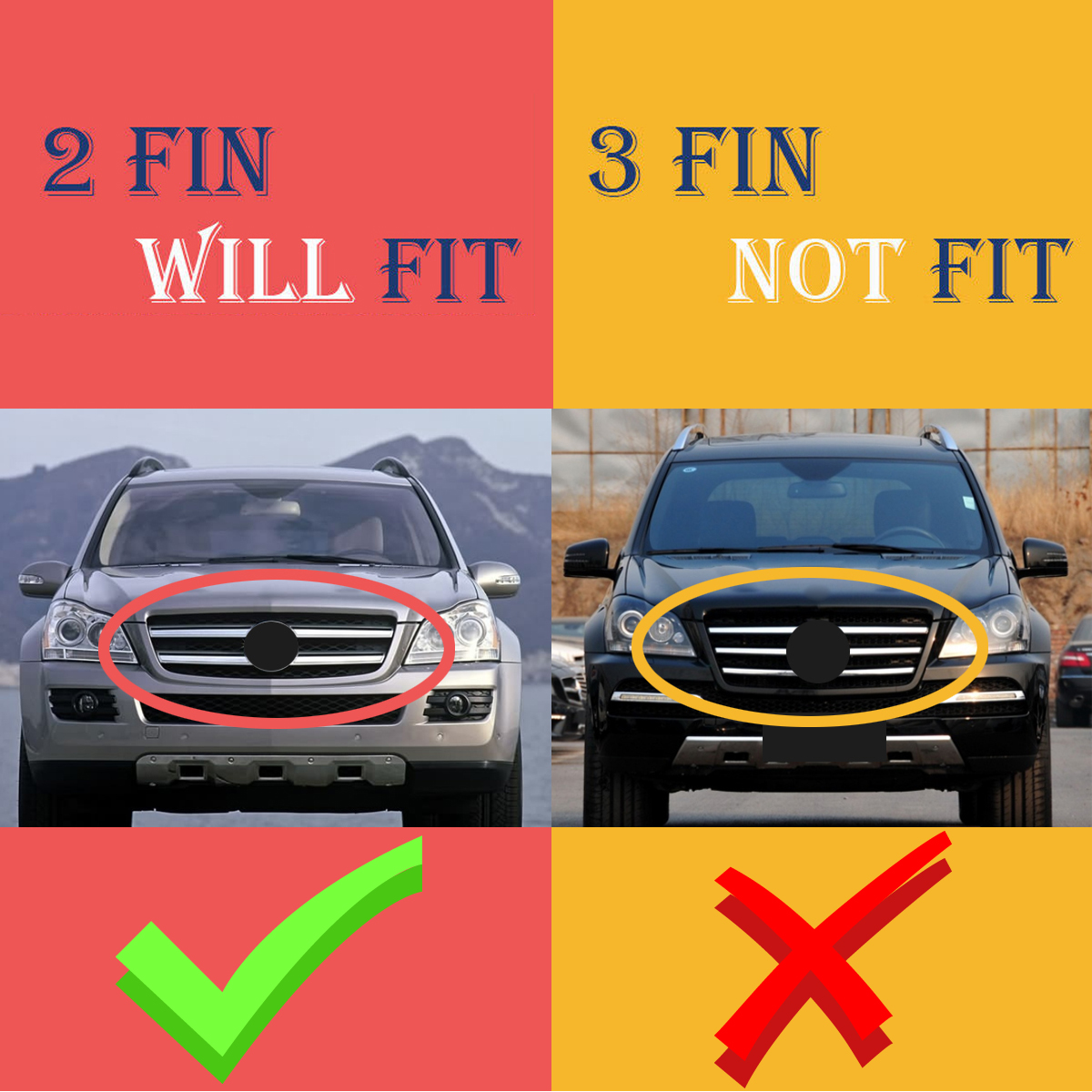 Black-Diamond-Style-Front-Grille-Grill-For-Mercedes-Benz-GL-Class-X164-GL320350450-1568510