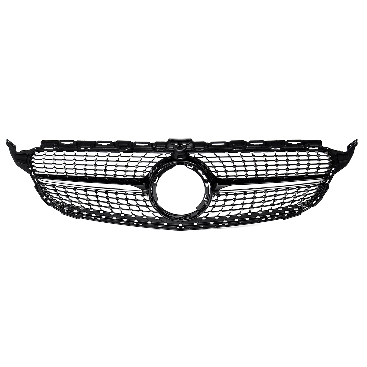 Black-Front-Diamond-Grill-Grille-With-camera-For-Mercedes-Benz-W205-C250-C300-C400-C43-AMG-2019-1599605