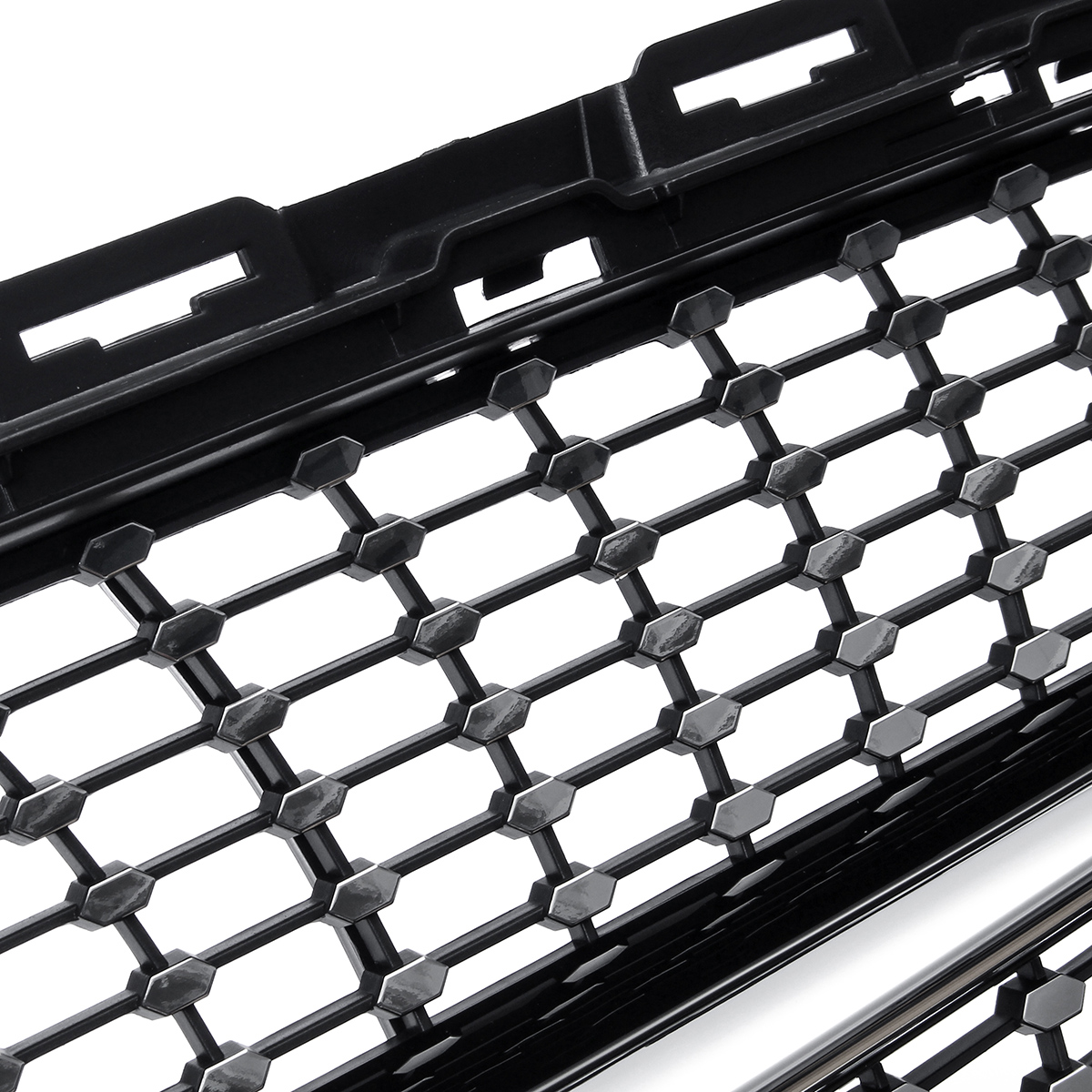 Black-Front-Diamond-Grill-Grille-With-camera-For-Mercedes-Benz-W205-C250-C300-C400-C43-AMG-2019-1599605