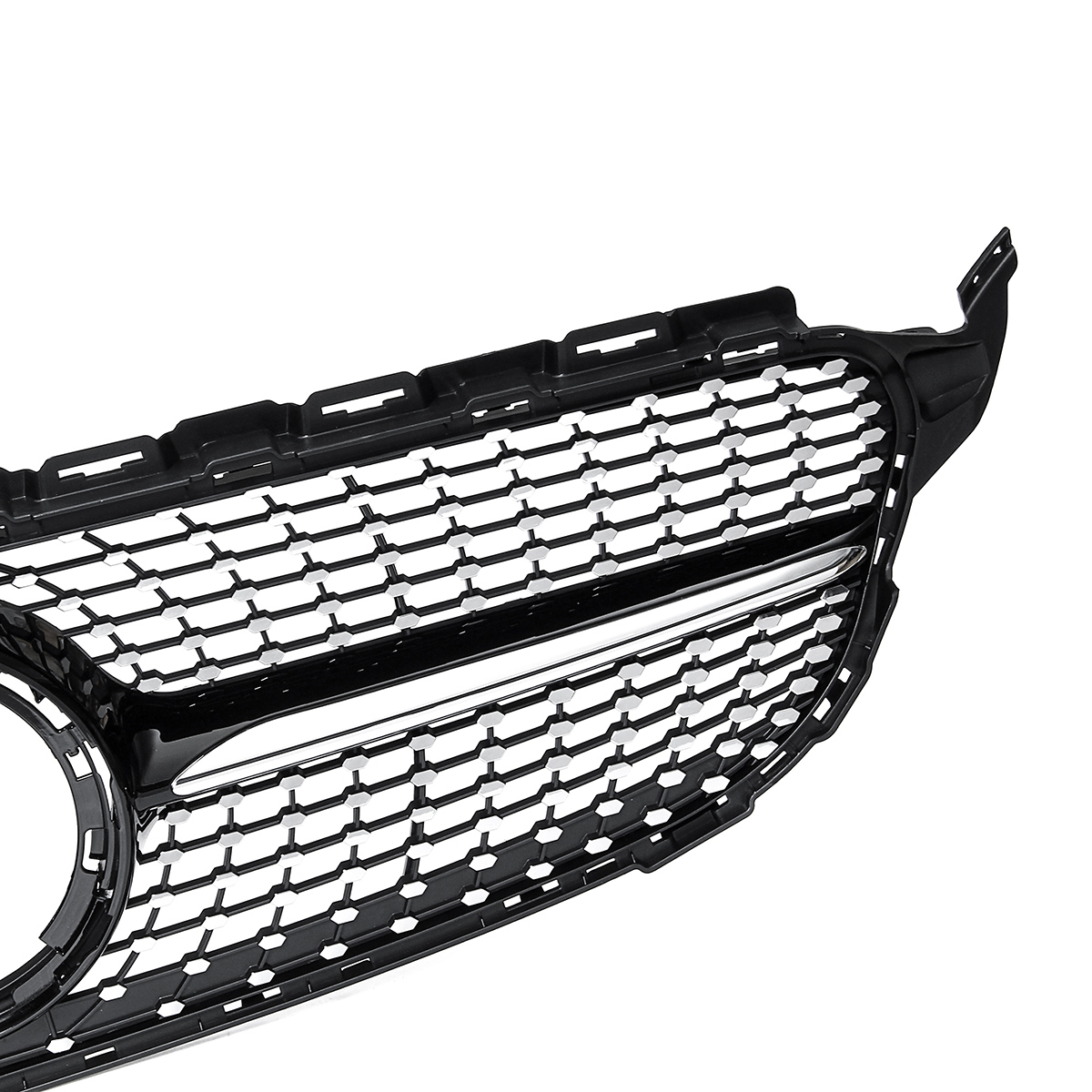Black-Front-Diamond-Grill-Grille-With-camera-For-Mercedes-Benz-W205-C250-C300-C400-C43-AMG-2019-1599605