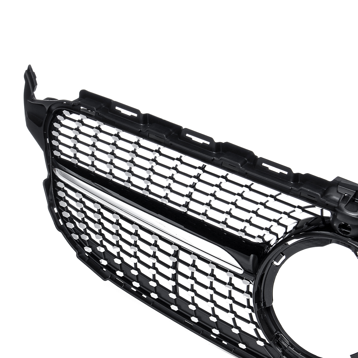 Black-Front-Diamond-Grill-Grille-With-camera-For-Mercedes-Benz-W205-C250-C300-C400-C43-AMG-2019-1599605