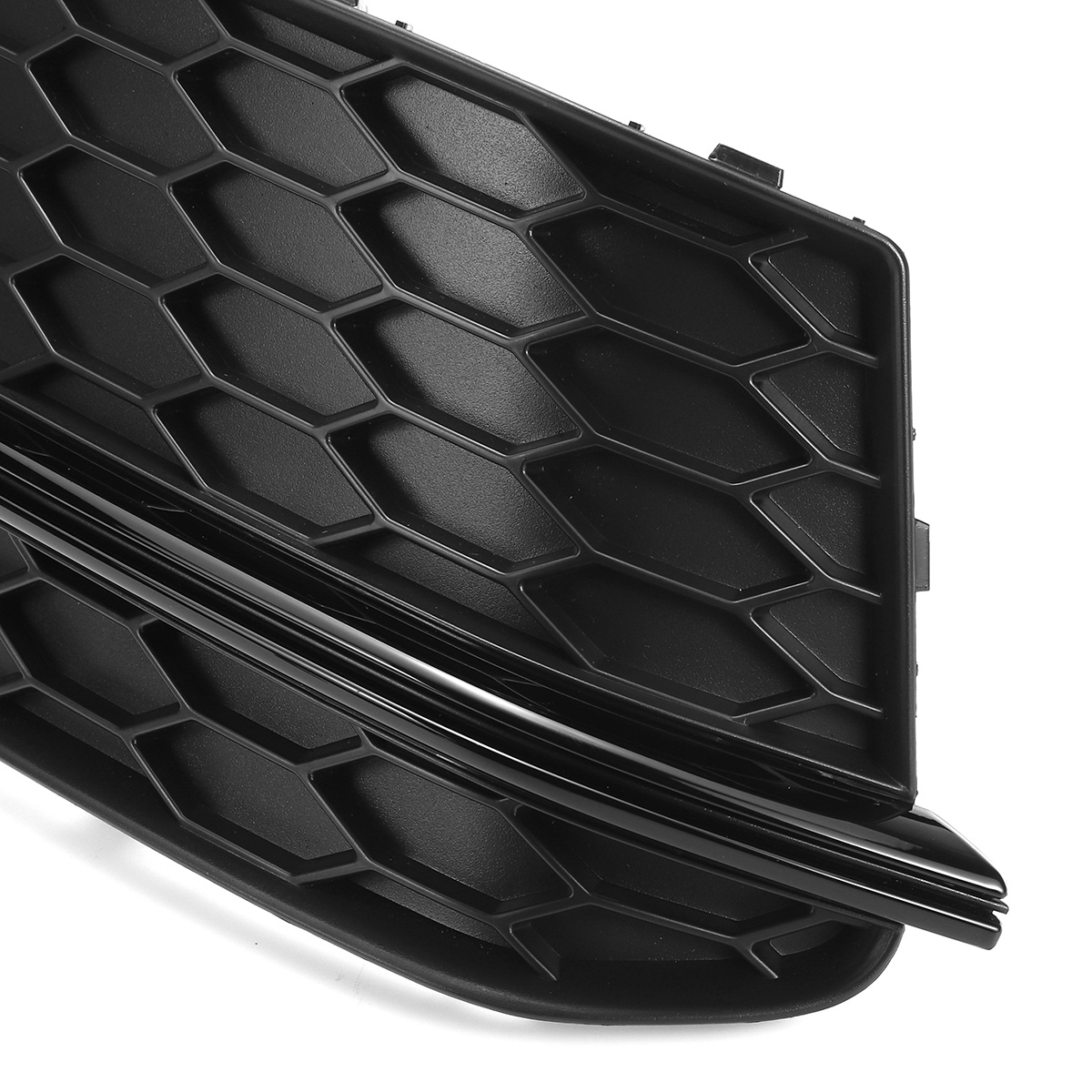 Black-Front-Fog-Light-Lamp-Cover-Grille-Grill-For-Audi-A5-S-Line-S5-2013-2016-1699662