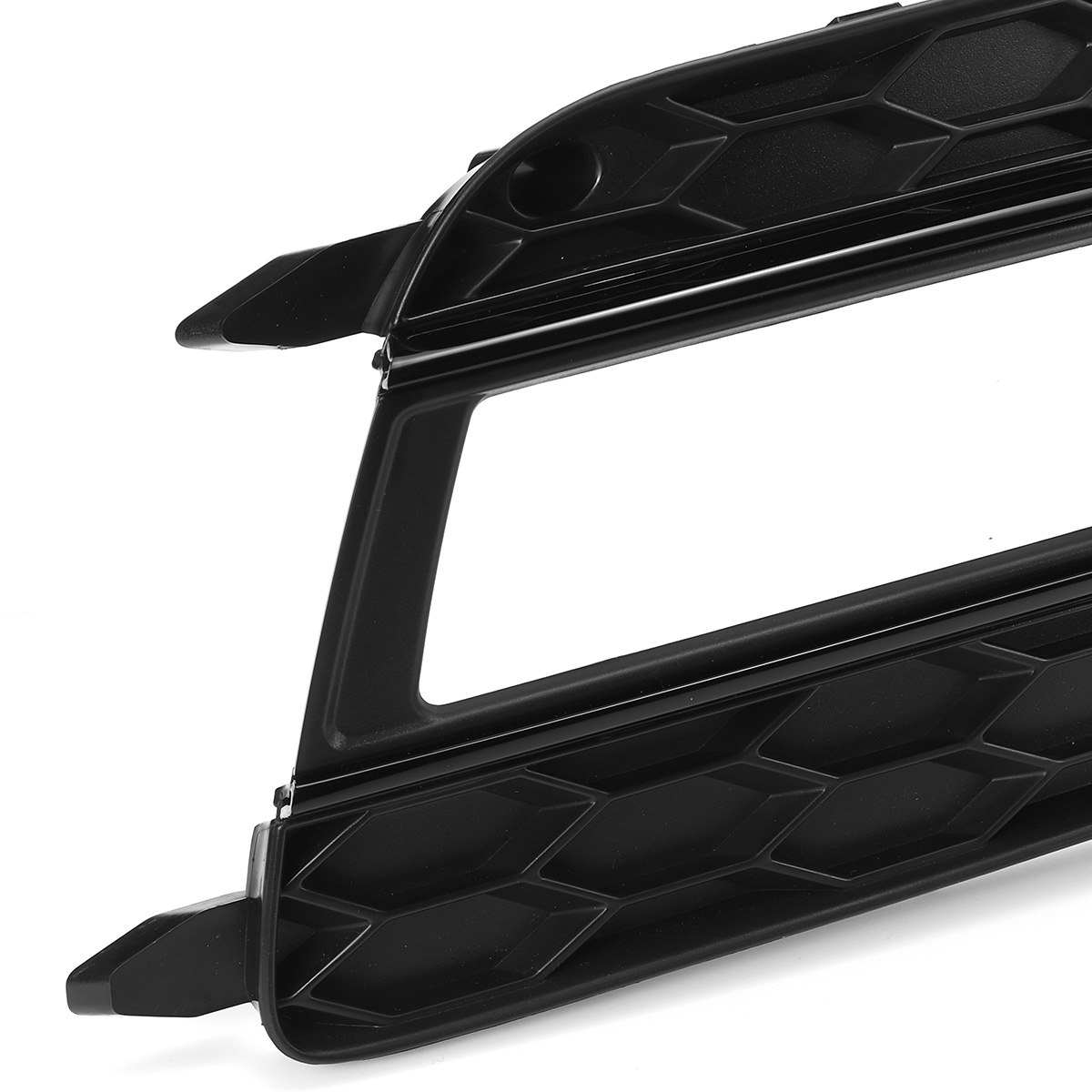 Black-Front-Fog-Light-Lamp-Cover-Grille-Grill-For-Audi-A5-S-Line-S5-2013-2016-1699662