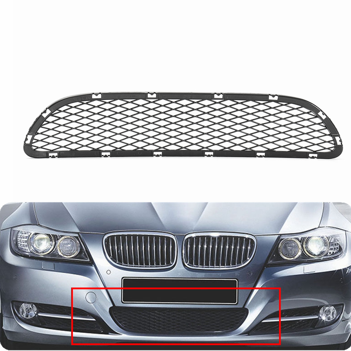 Bumper-Air-Intake-Lower-Grill-Grid-51117198906-For-BMW-3-Series-E90-E91-325i-328i-335i-2009-2012-1683652