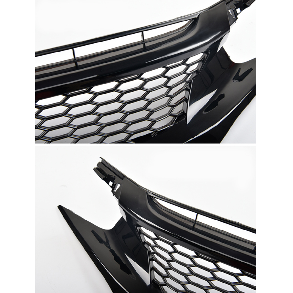 CTR-Style-Glossy-Black-Mesh-Front-Hood-Grille-For-HONDA-CIVIC-2016-18-10th-Gen-JDM-1580050