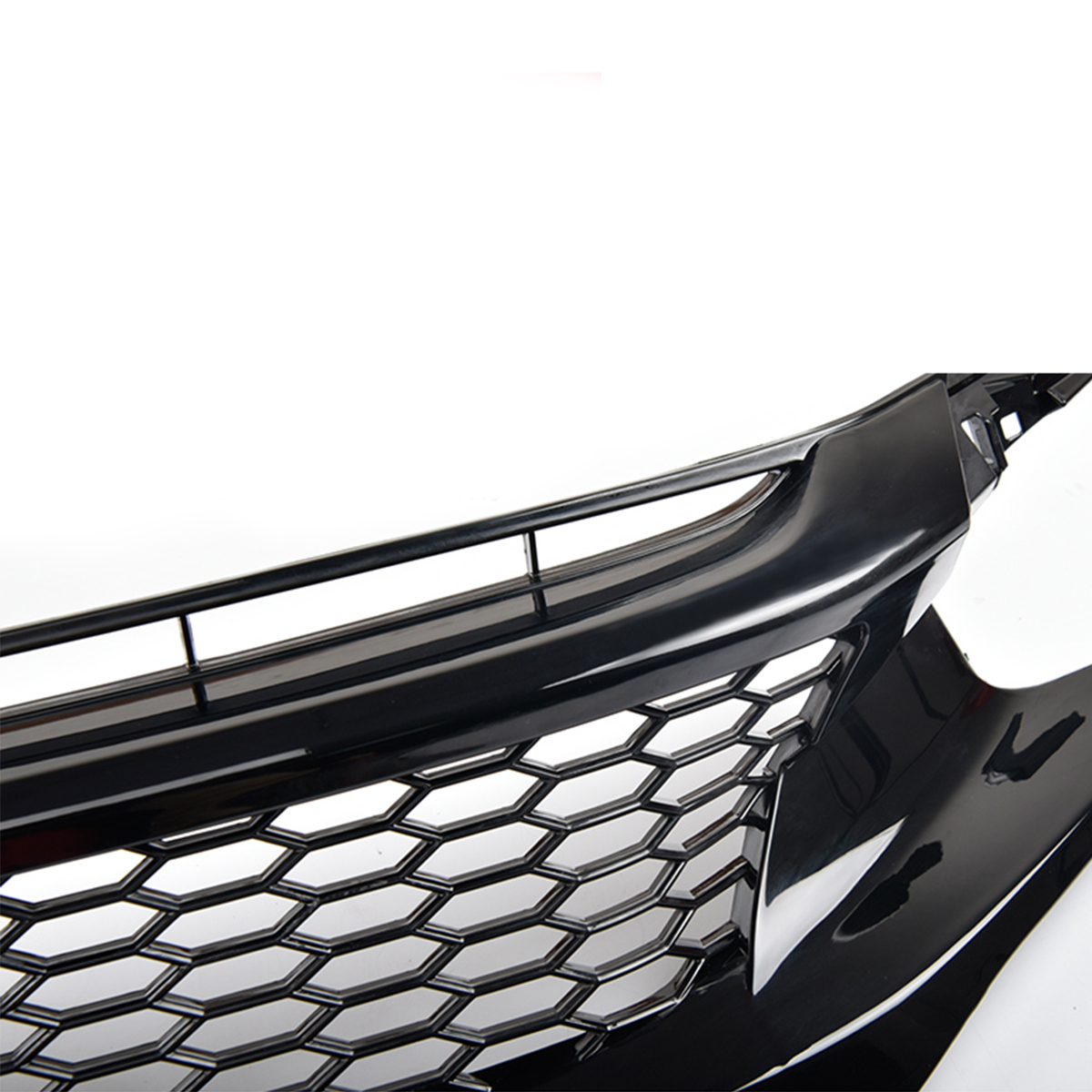 CTR-Style-Glossy-Black-Mesh-Front-Hood-Grille-For-HONDA-CIVIC-2016-18-10th-Gen-JDM-1580050