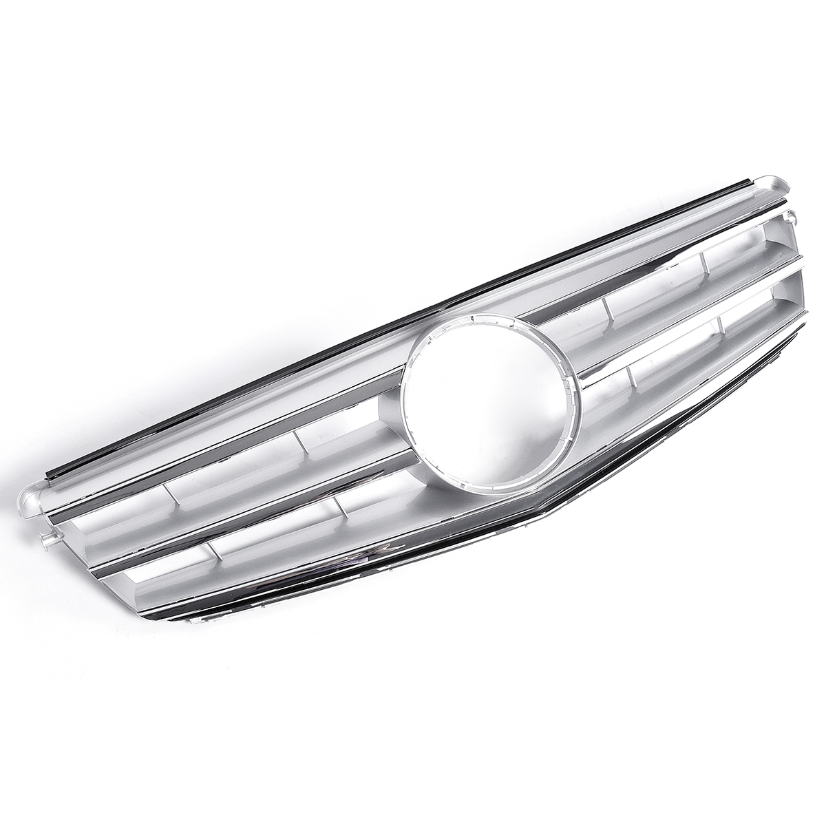 Car-Chrome-Silver-Front-Upper-Grille-Grill-For-Mercedes-Benz-C-Class-W204-C180-C200-C300-C350-2008-2-1569885