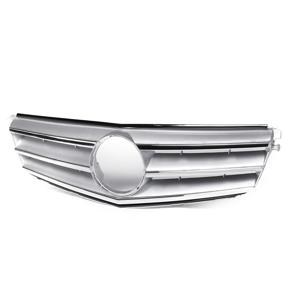Car-Chrome-Silver-Front-Upper-Grille-Grill-For-Mercedes-Benz-C-Class-W204-C180-C200-C300-C350-2008-2-1569885