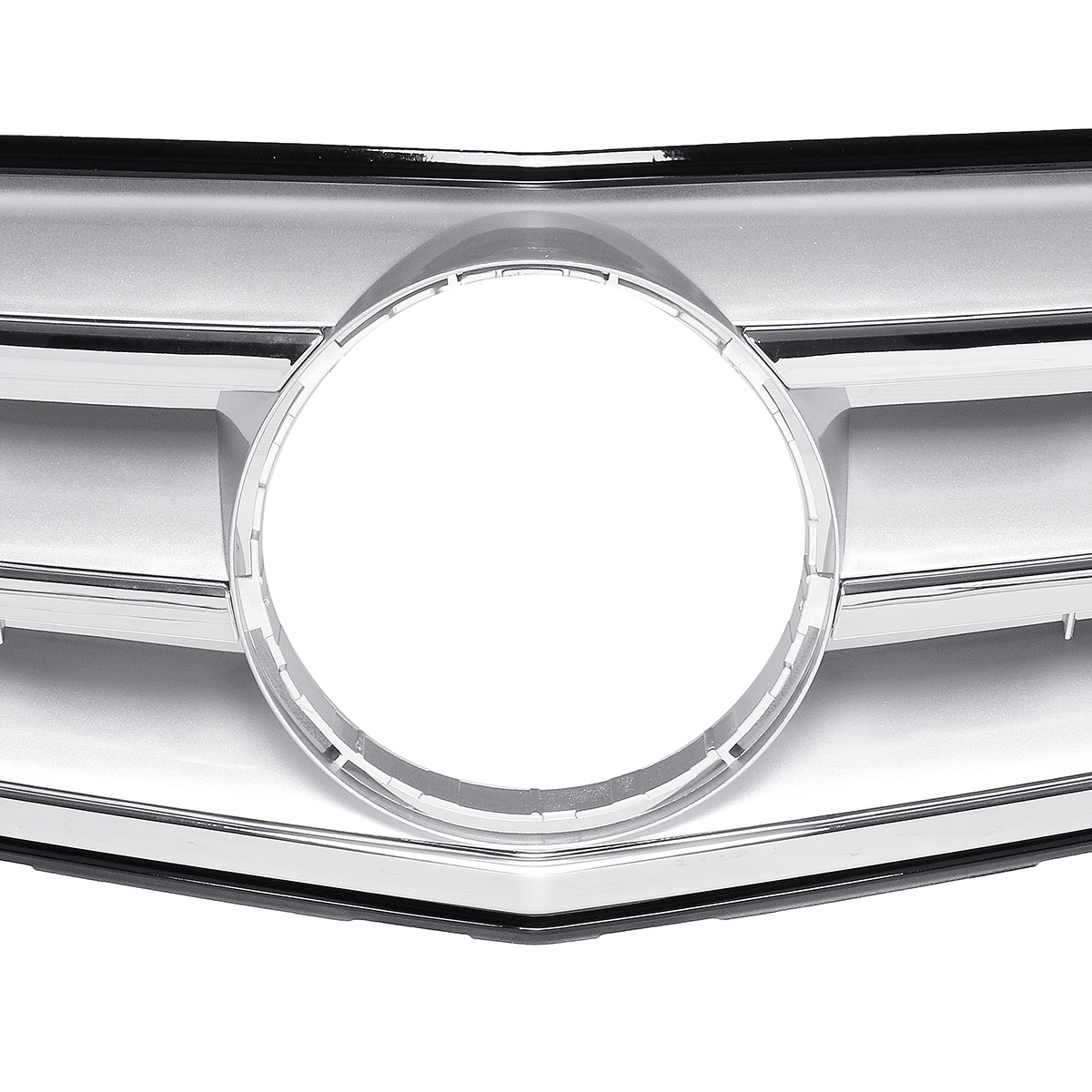 Car-Chrome-Silver-Front-Upper-Grille-Grill-For-Mercedes-Benz-C-Class-W204-C180-C200-C300-C350-2008-2-1569885