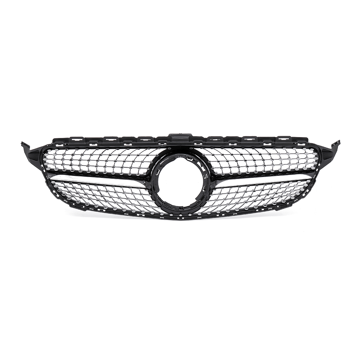 Car-Front-Diamond-Style-Grille-Mesh-For-Mercedes-New-C-Class-W205-C200-C300-C250-2019-1516216