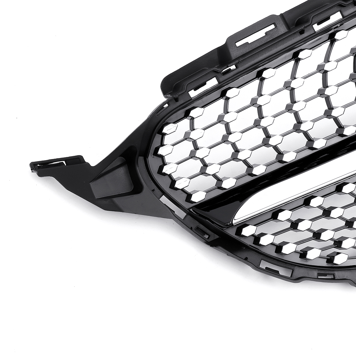 Car-Front-Diamond-Style-Grille-Mesh-For-Mercedes-New-C-Class-W205-C200-C300-C250-2019-1516216