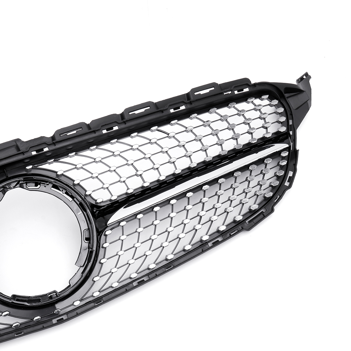 Car-Front-Diamond-Style-Grille-Mesh-For-Mercedes-New-C-Class-W205-C200-C300-C250-2019-1516216