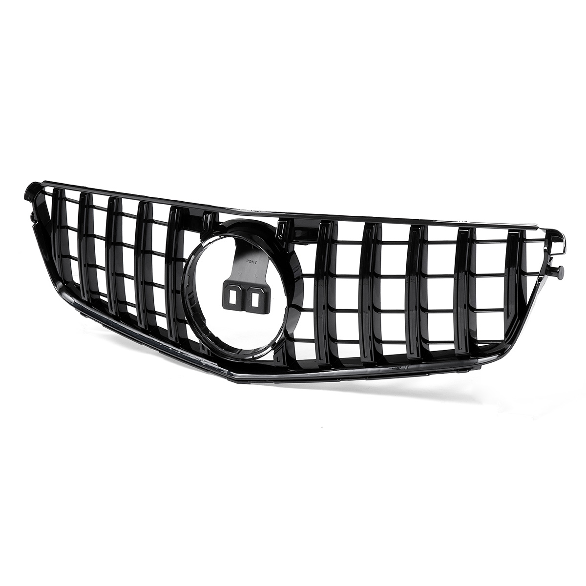 Car-GTR-Style-Grille-Front-Bumper-Grill-Black-for-Mercedes-Benz-C-Class-W204--2008-2014-1570033