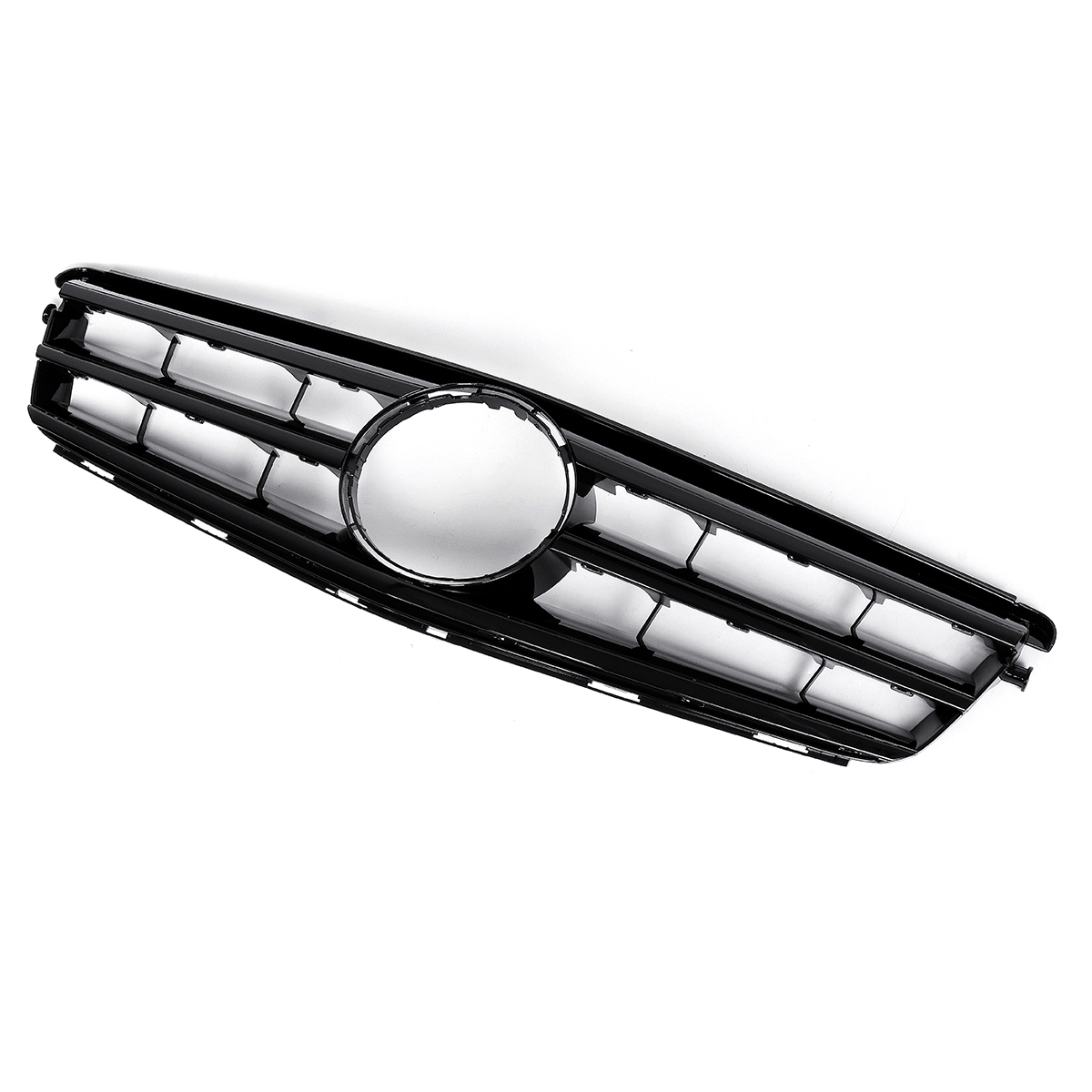 Car-Glossy-Black-Front-Upper-Grille-Grill-For-Mercedes-C-Class-W204-C180-C200-C300-C350-2008-2014-1569893