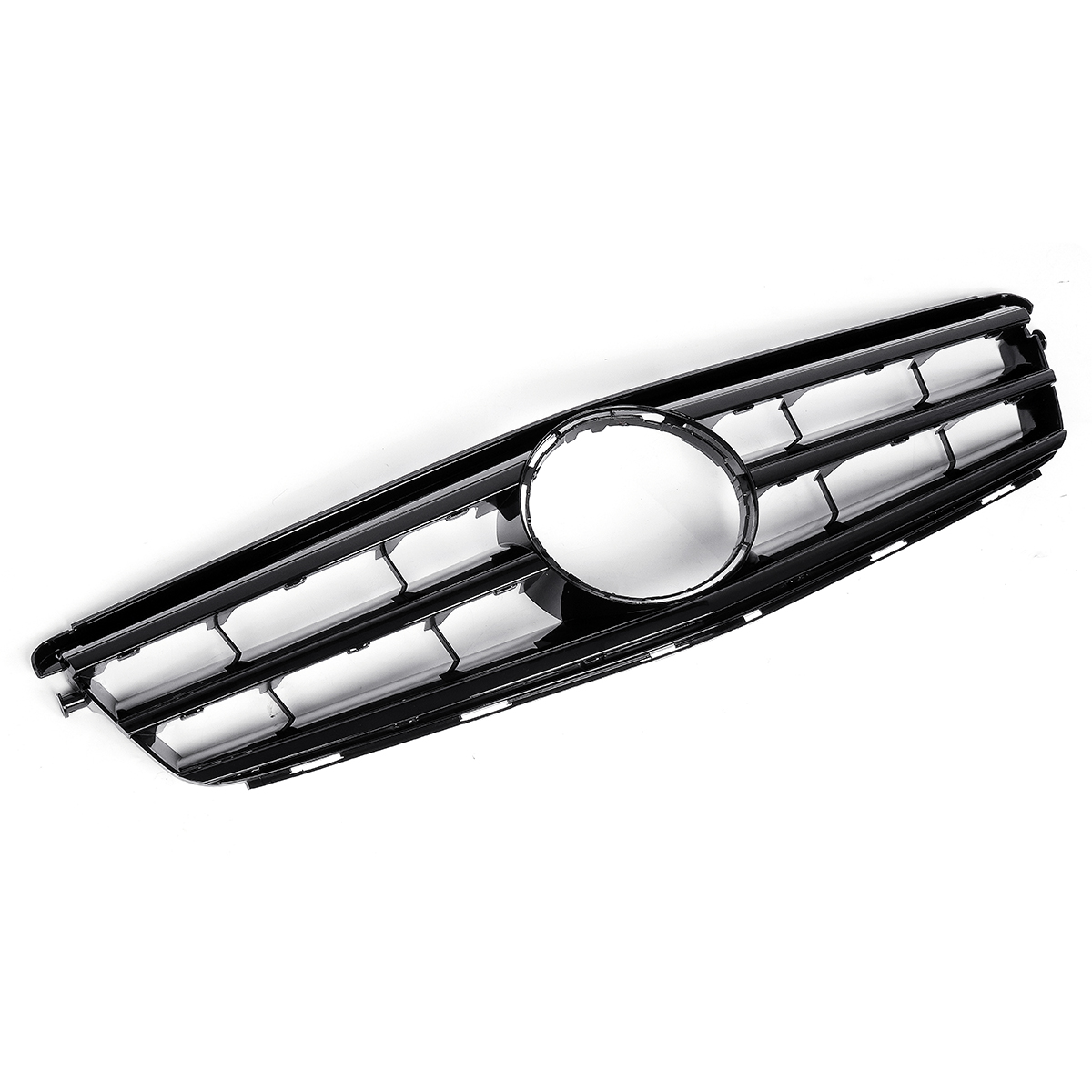 Car-Glossy-Black-Front-Upper-Grille-Grill-For-Mercedes-C-Class-W204-C180-C200-C300-C350-2008-2014-1569893