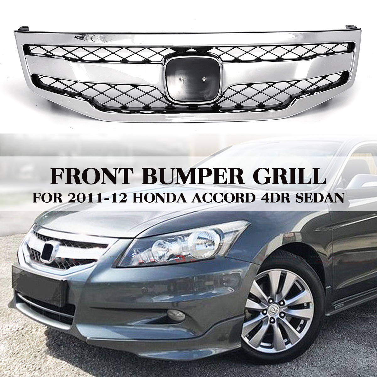 Chrome-Front-Bumper-Grill-Grille-for-Honda-Accord-4DR-SEDAN-2011-2012-1683649