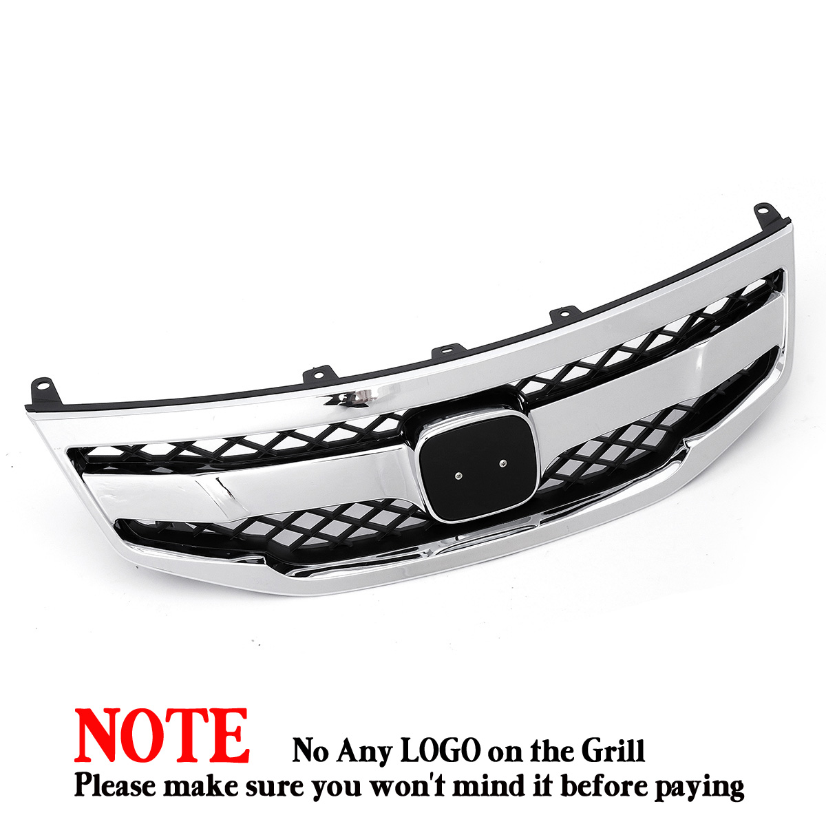 Chrome Front Bumper Grill Grille for Honda Accord 4DR SEDAN 20112012